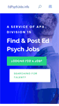 Mobile Screenshot of edpsychjobs.info